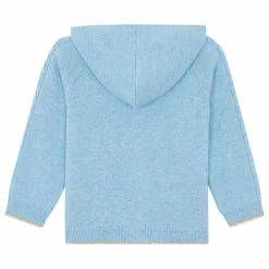 Sweat Torsades Laine | Bleu chiné