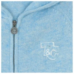 Sweat Torsades Laine | Bleu chiné