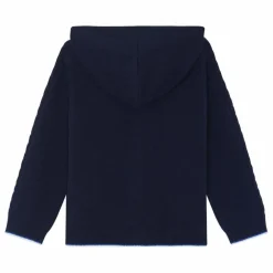 Sweat Torsades Laine | Bleu marine