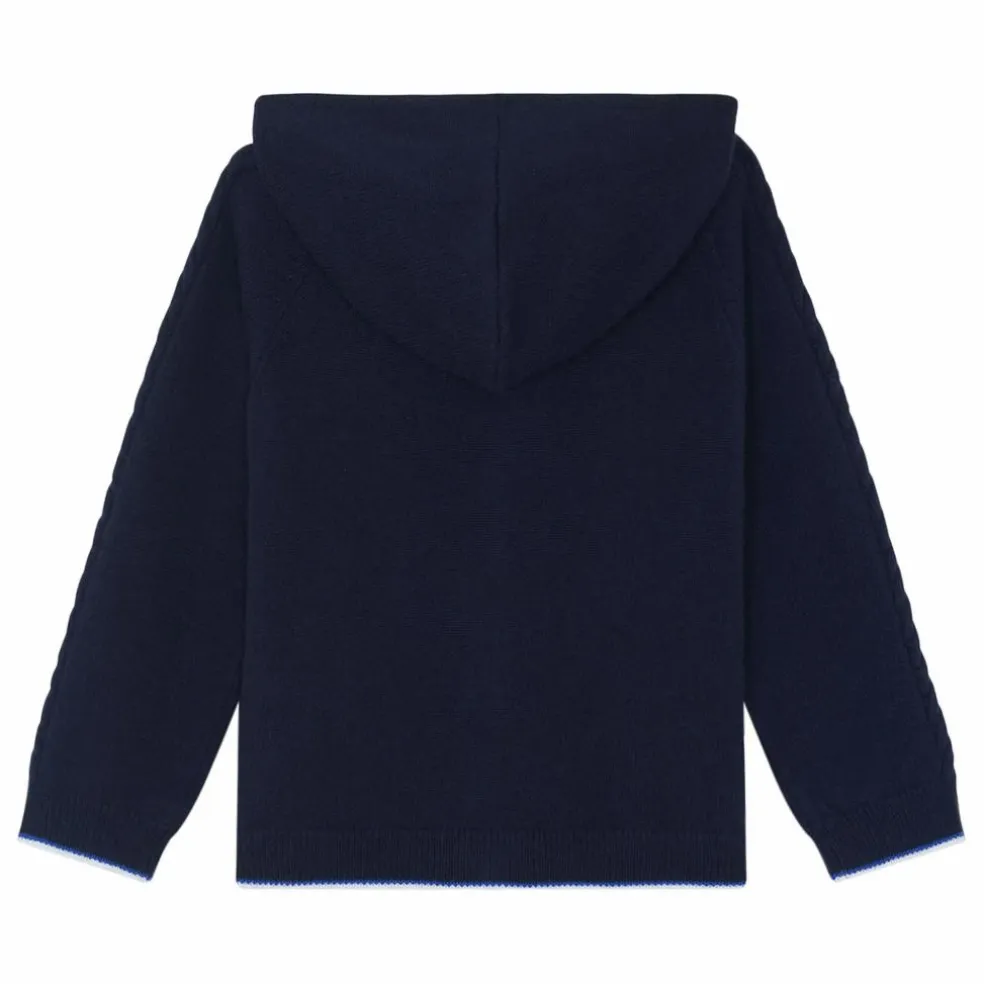 Sweat Torsades Laine | Bleu marine