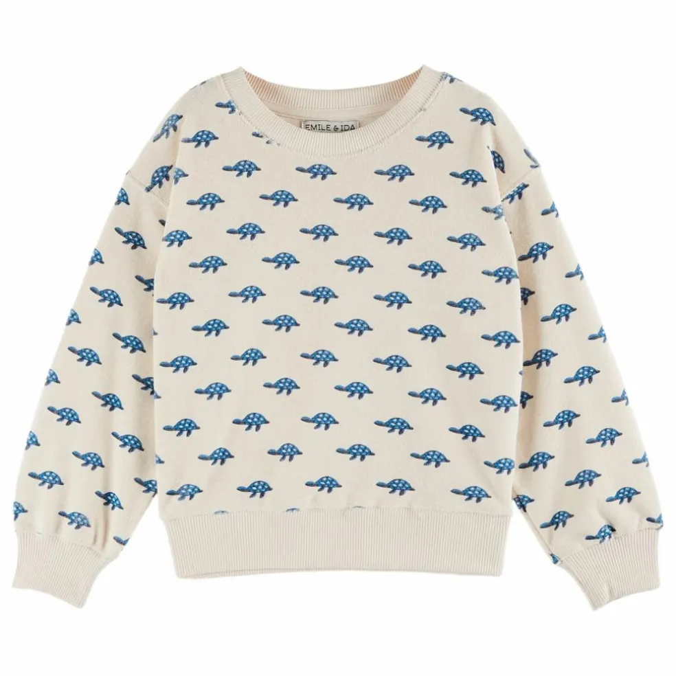 Sweat Tortue Eponge | Ecru