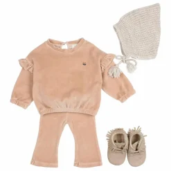 Sweat Velours Coton Bio | Rose