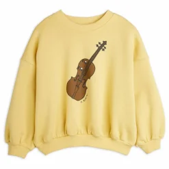 Sweat Violon Coton Bio | Jaune