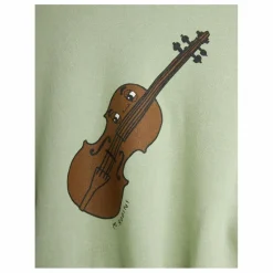 Sweat Violon Coton Bio | Vert amande