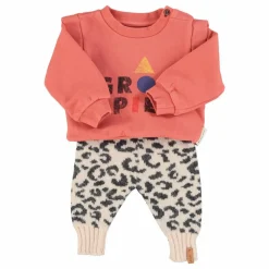 Sweat Volants Groupie Coton Bio | Corail