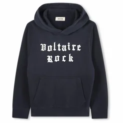 Sweat Voltaire Rock Coton Bio | Bleu marine