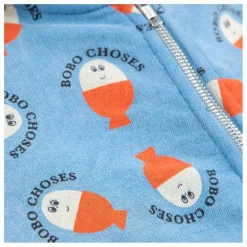 Sweat Zippé Bobo Coton Bio | Bleu