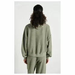 Sweat Zippé Bobypark Coton Bio | Vert argile