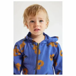Sweat Zippé Coton Bio Guitares Bébé | Bleu