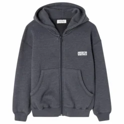 Sweat Zippé Doven | Gris anthracite chiné