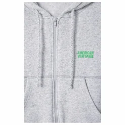 Sweat Zippé Evona | Gris chiné clair