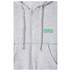 Sweat Zippé Evona | Gris chiné clair