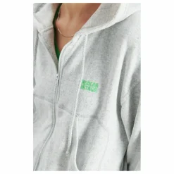 Sweat Zippé Evona | Gris chiné clair