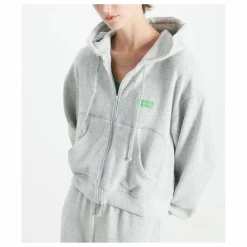 Sweat Zippé Evona | Gris chiné clair