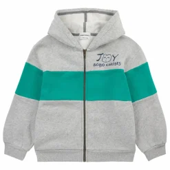 Sweat Zippé Joy Coton Bio | Gris chiné