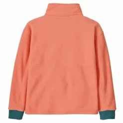 Sweat Zippé Microdini Polaire Fibres Recyclées | Rose pêche