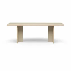 Table à diner rectangulaire | Crème