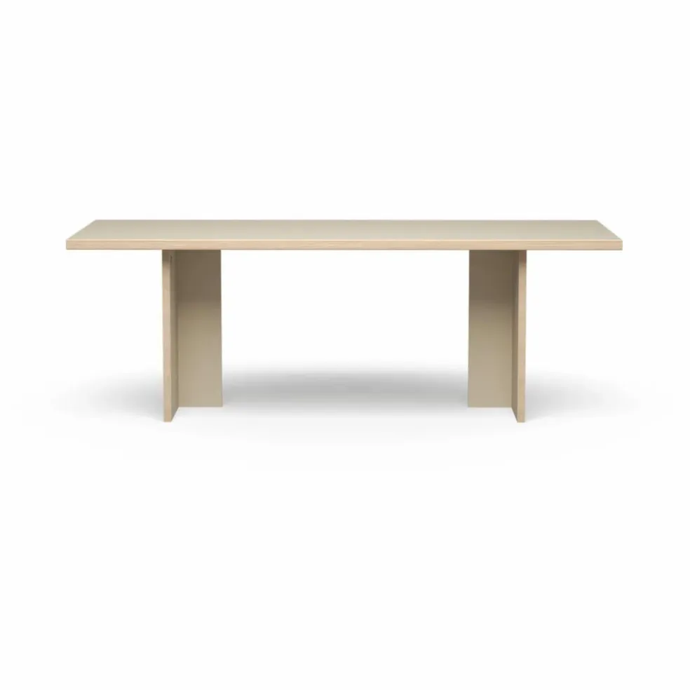 Table à diner rectangulaire | Crème