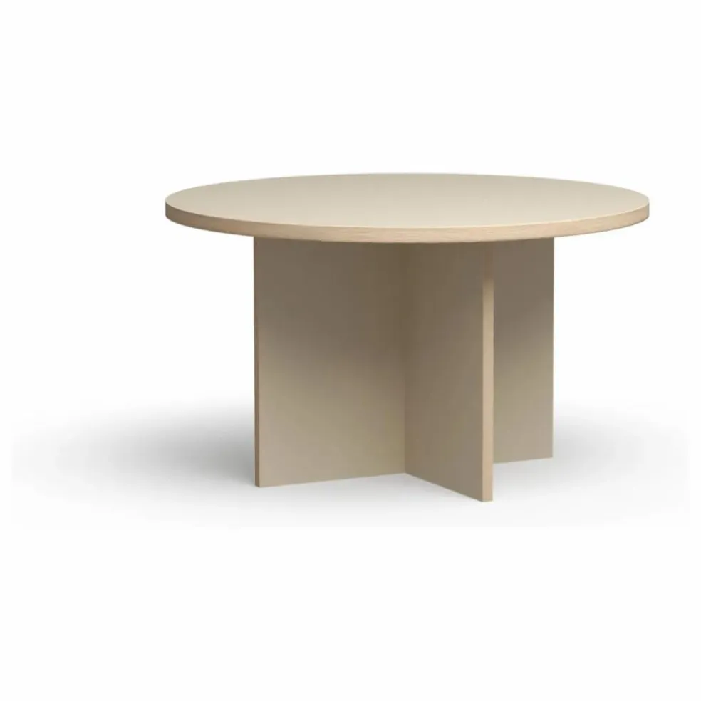 Table à dîner ronde | Crème