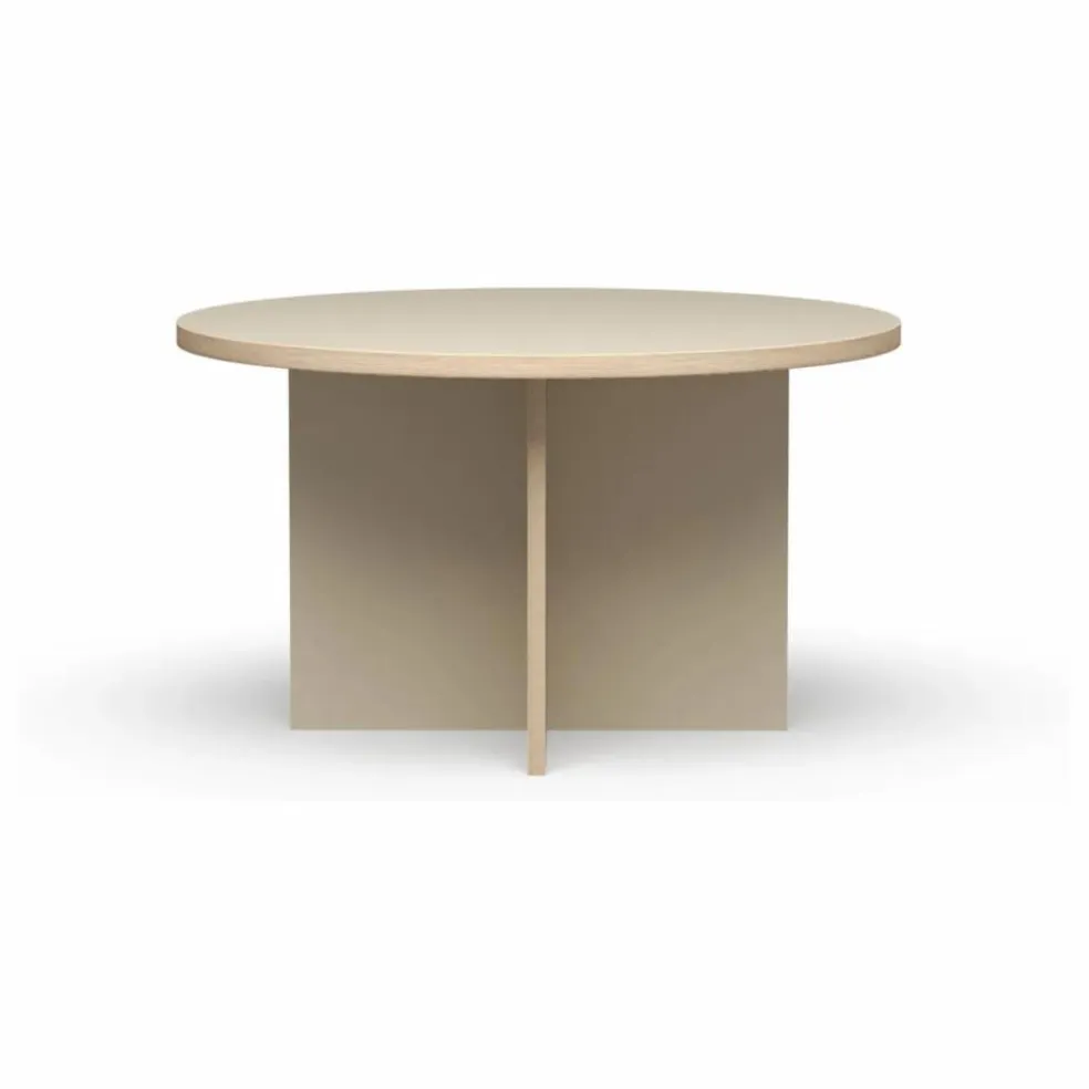Table à dîner ronde | Crème