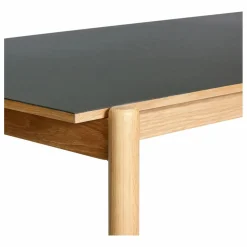 Table à manger en chêne Oblique | Noir