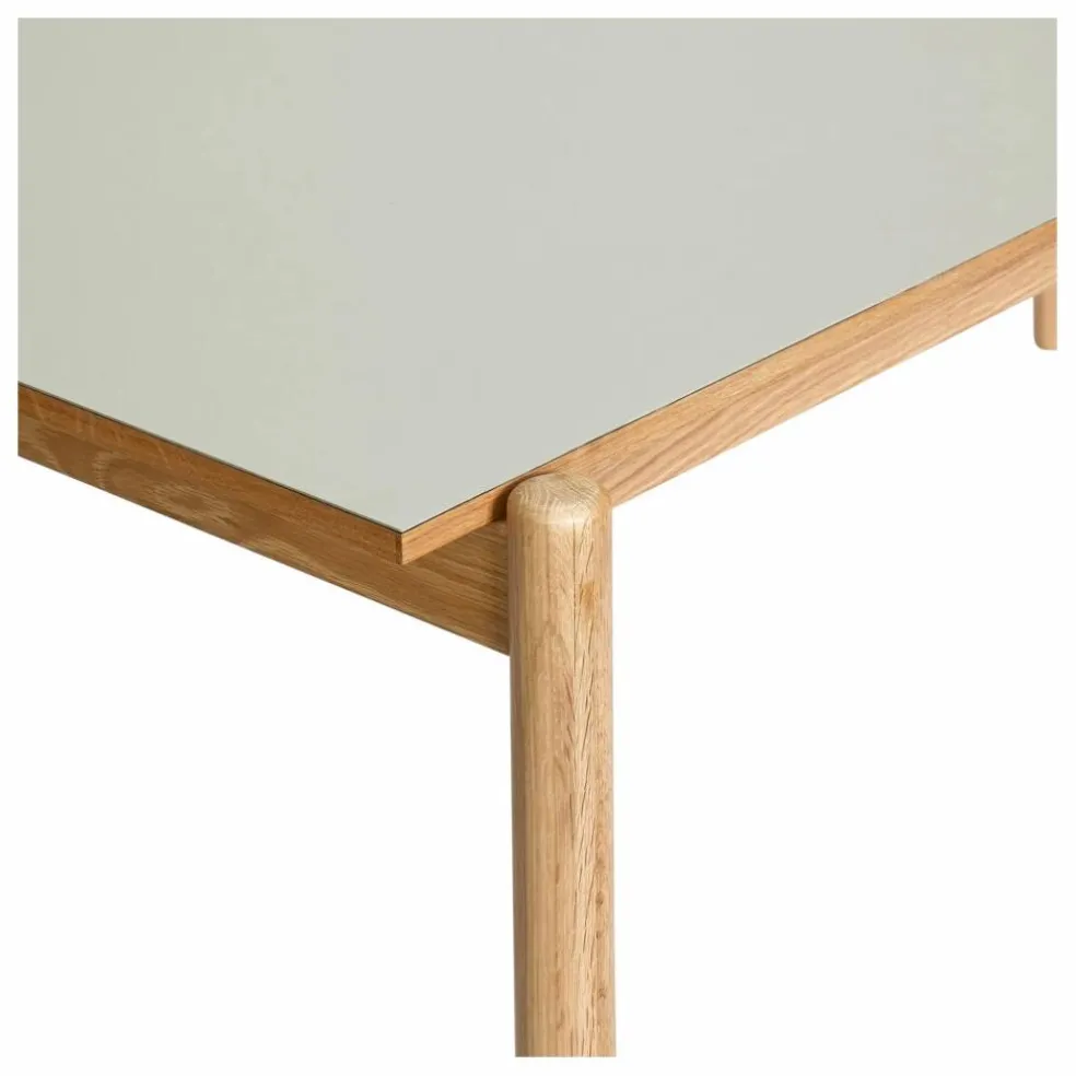 Table à manger en chêne Oblique | Gris clair