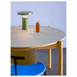 Table à manger ronde Oblique | Gris clair