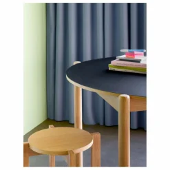 Table à manger ronde Oblique | Noir