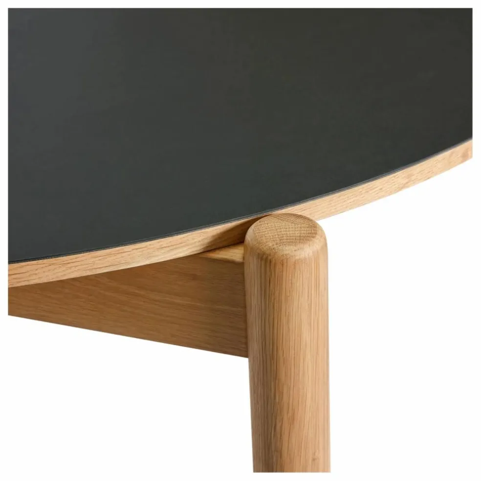 Table à manger ronde Oblique | Noir