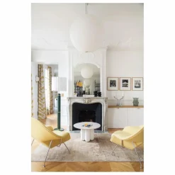 Table basse avec plateau en matière recyclée | Blanc