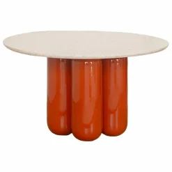 Table basse avec plateau en matière recyclée | Terracotta