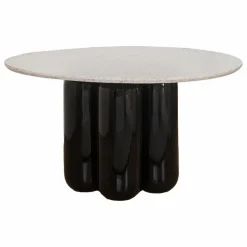 Table basse avec plateau en matière recyclée | Noir