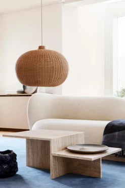 Table basse Distinct en travertin | Beige