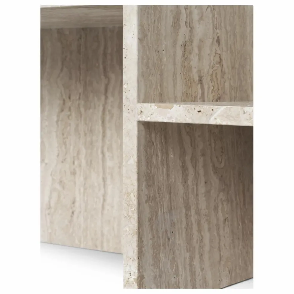 Table basse Distinct en travertin | Beige