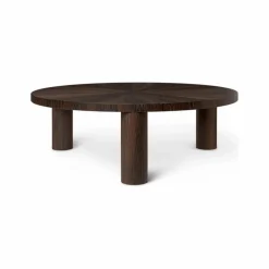 Table basse Post en bois FSC | Chêne fumé