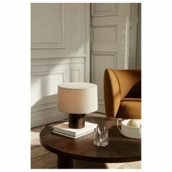 Table basse Post en bois FSC | Chêne fumé