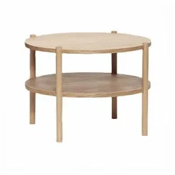 Table basse ronde en chêne FSC