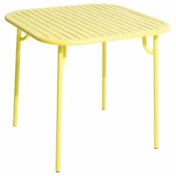 Table carrée Week-end - 4 places | Jaune