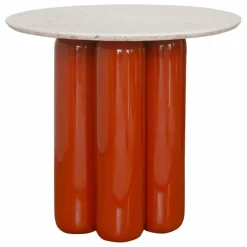 Table d'appoint avec plateau en matière recyclée | Terracotta