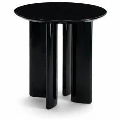 Table d'appoint Carlotta en hêtre laqué | Noir