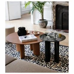 Table d'appoint Carlotta en hêtre laqué | Noir