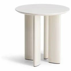 Table d'appoint Carlotta en hêtre laqué | Crème