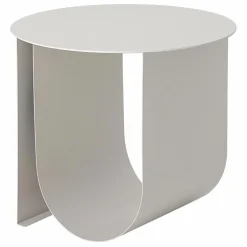 Table d'appoint Cher en métal | Gris perle