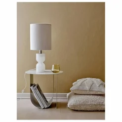 Table d'appoint Cher en métal | Gris perle