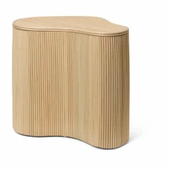 Table d'appoint de rangement Isola en rotin