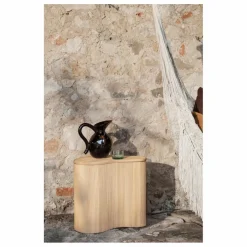 Table d'appoint de rangement Isola en rotin