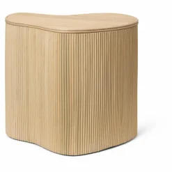 Table d'appoint de rangement Isola en rotin
