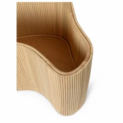 Table d'appoint de rangement Isola en rotin