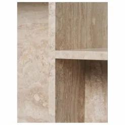 Table d'appoint Distinct en travertin | Beige