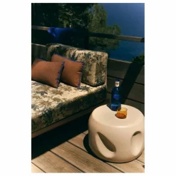 Table d'appoint en céramique | Crème